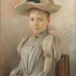Ernst Klimt_Helene Klimt_1891_Pastello, cm 85,5 x 55,5. Collezione privata © Alfred Weidinger